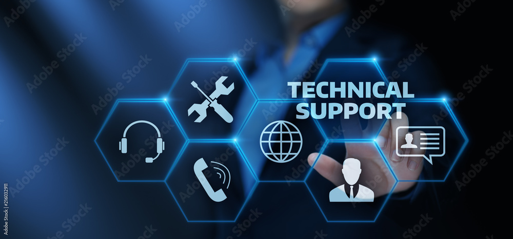 Canvas Prints technical support customer service business technology internet concept