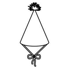 party celebration hat icon vector illustration design