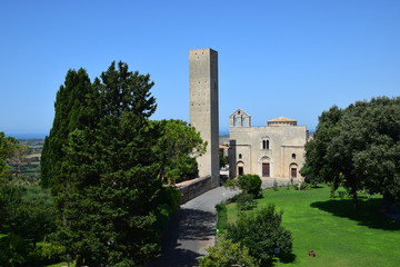 Fototapeta na wymiar Tarquinia - Santa Maria di Castello