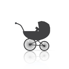 Obraz na płótnie Canvas Baby Stroller Illustration