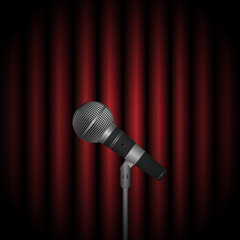 Obraz premium Microphone Illustration