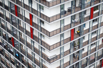 Balconies from a block of flats