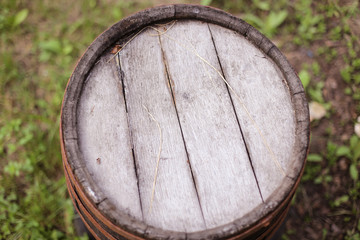 Rusty old barrel