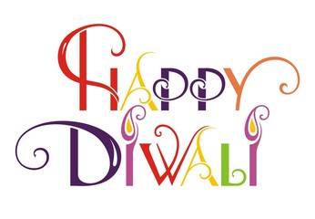 Happy Diwali text design