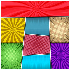 Pop art colorful background