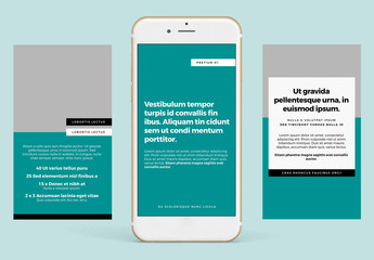 Social Media Kit with Teal Accents