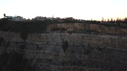 Newcastle sunset cliff gun emplacement