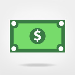   dollar bill vector graphic,  money illustration