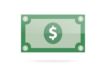   dollar bill vector graphic,  money illustration -