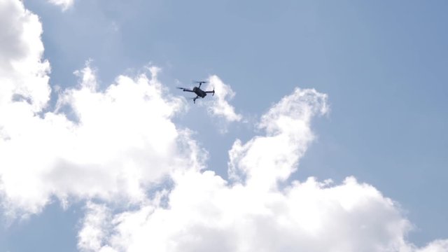 drone flies in the air