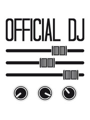 official dj regler knöpfe schalter platte auflegen mischpult tanzen party feiern musik club disko cool