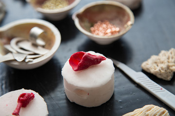 The process of moulding silver jewellery with natural objects like seashells with jeweller's wax