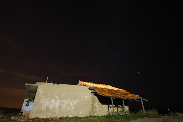 Perseid Meteor shower and stars