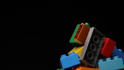 colorful plastic constructor background