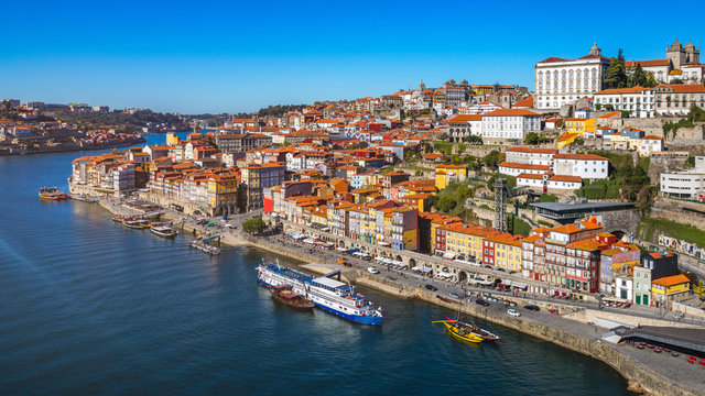 Porto, Portugal old town on the Douro River. Oporto panorama. © daliu
