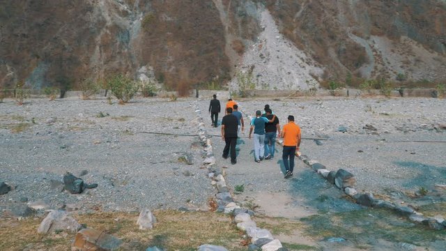 Indian tourists taking a walk at Jim Corbett national park at day time
(editorial) (slow motion)