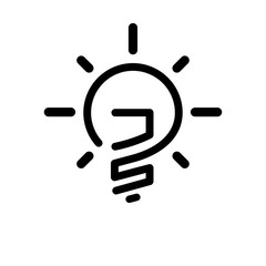 J S Initial Letter with creative bulb Logo vector element. Initial letter bulb Logo Template