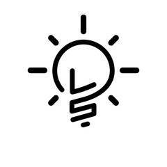 LS Initial Letter with creative bulb Logo vector element. Initial letter bulb Logo Template