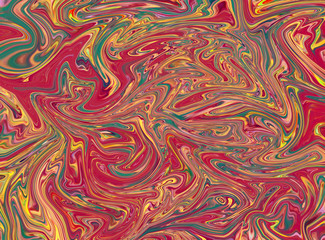 Obraz premium Abstract impressionism style art. Marble texture background. Swirl design pattern. Marbled painting artwork. Multicolored graphic wallpaper. Digital print for poster or craft products. Bright colors.
