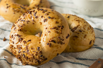 Homemade Roasted Onion Bagels