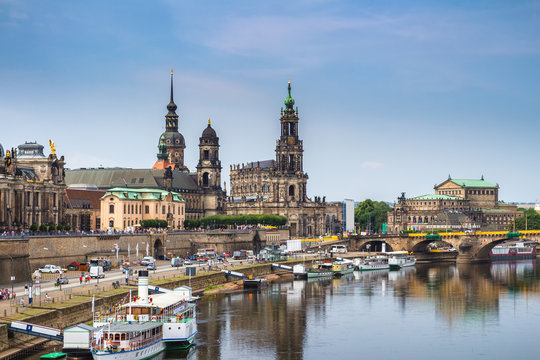 The ancient city of Dresden, Germany. Historical and cultural center of Europe.