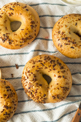 Homemade Roasted Onion Bagels