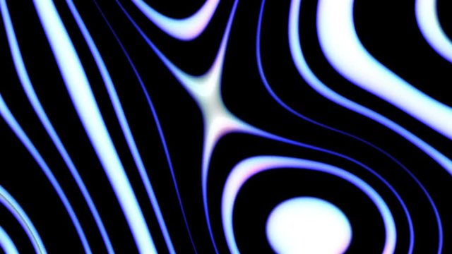 Hypnotic abstact texture with neon colored waves. Abstract background. VJ footage. Content for LED screen and projection mapping