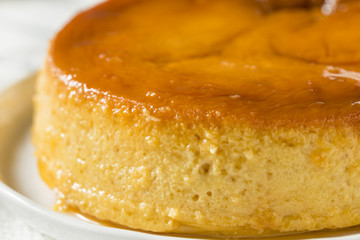 Sweet Homemade Spanish Flan Dessert