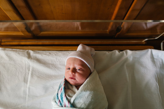 Newborn Girl In Hospital