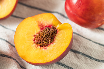 Sweet Organic Ripe Yellow Nectarines