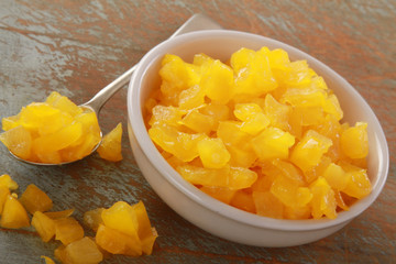 chopped diced yellow pepper
