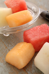 prepared melon fruit