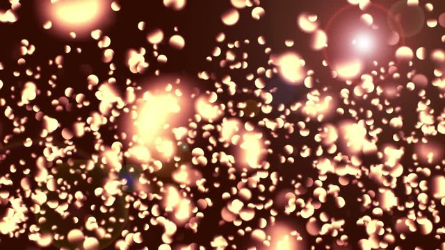 Golden particles motion background. Animation particles. Perfect as a background for topics like cinematic or luxury and titles. Created in AfterEffects with Trap code Particular.