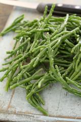 preparing samphire