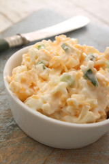 cheese and spring onion