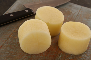 barrel cut fondant potatoes