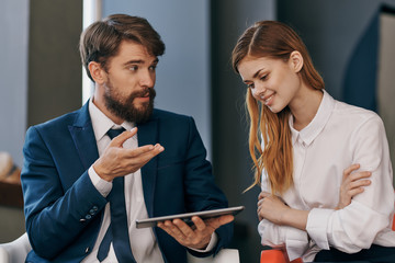 business partners communication