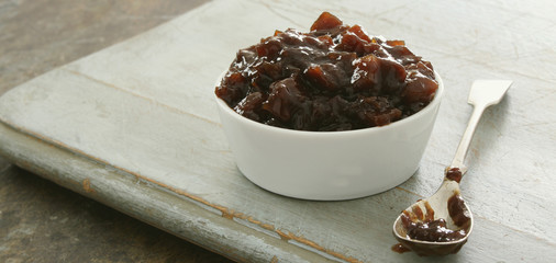 chutney pickle relish in dish