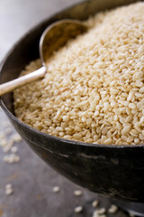 sesame seeds in dish