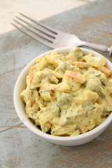 sandwich filling in dish