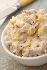 sandwich filling in dish