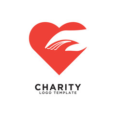 Charity logo design template