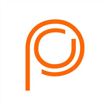 recommend clip art: pc, pa, po, pa, pg initials line art geometric company logo