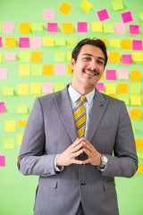 Businessman with many business priorities