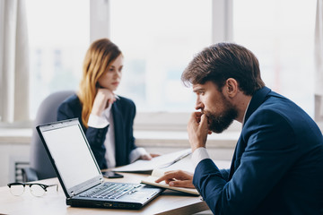 business people working in office