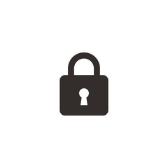 Padlock icon vector design