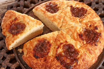 large sharing savoury scone bread