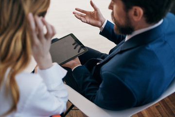 business people working in office