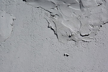 white Structural plaster on concrete wall