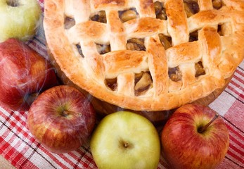 Homemade tasty Pie on table